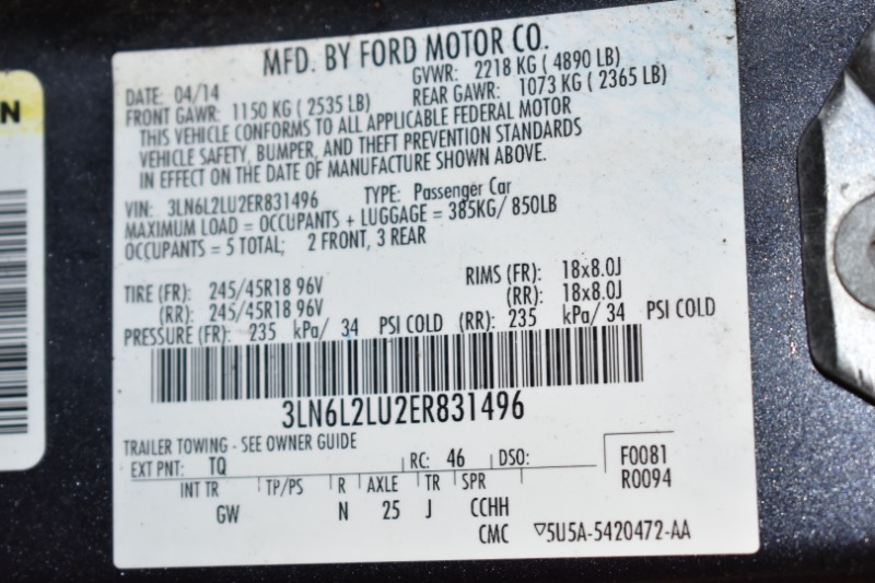 Lincoln MKZ Hybrid Sedan 2014