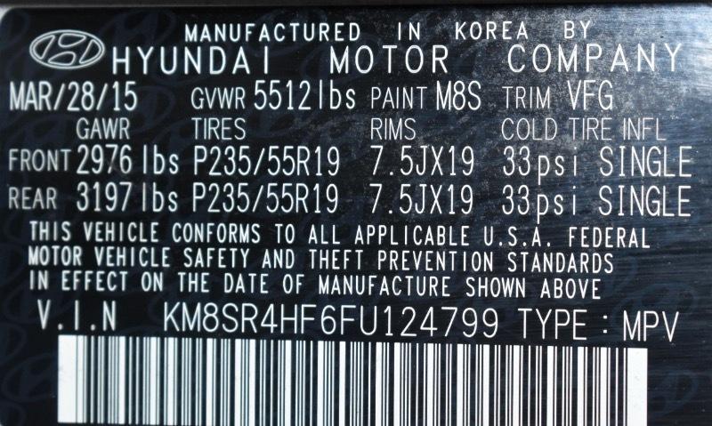 Hyundai Santa Fe Limited FWD 2015