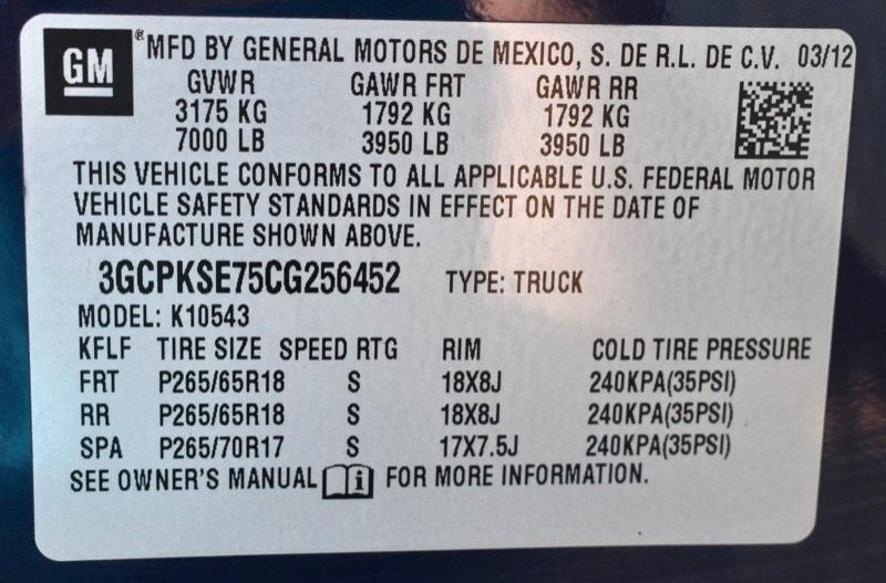 Chevrolet Silverado 1500 LT Crew Cab 4WD 2012