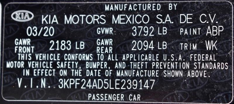 Kia Forte FE 2020