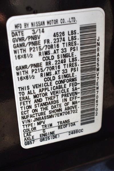 Nissan Rogue Select S AWD 2014