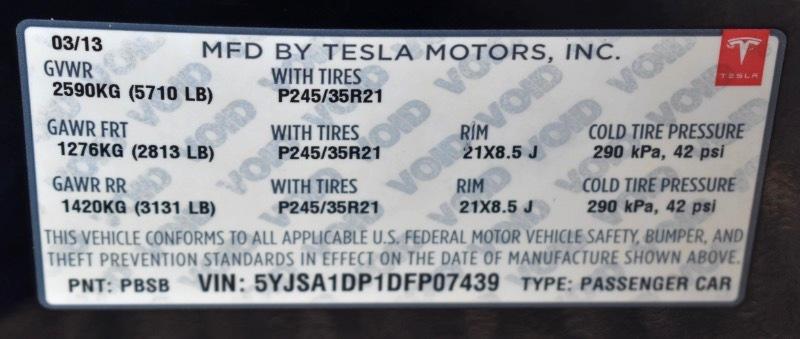 Tesla Model S Performance 2013
