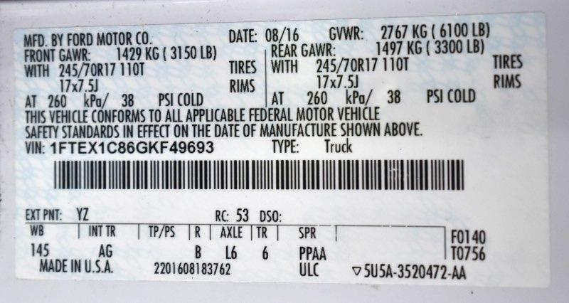 Ford F-150 XL SuperCab 6.5-ft. Bed 2WD 2016