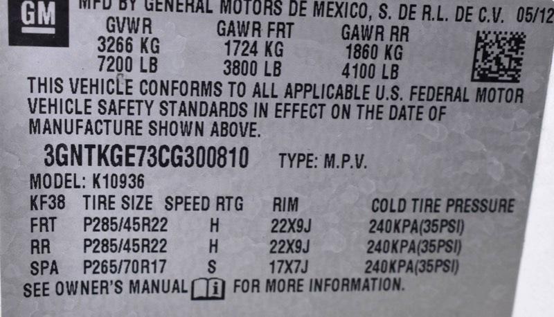 Chevrolet Avalanche LTZ 4WD 2012