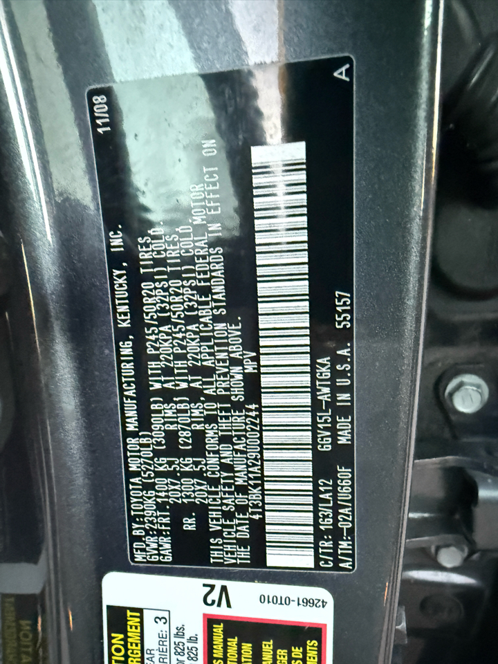 Toyota Venza 4X4 V6 2009