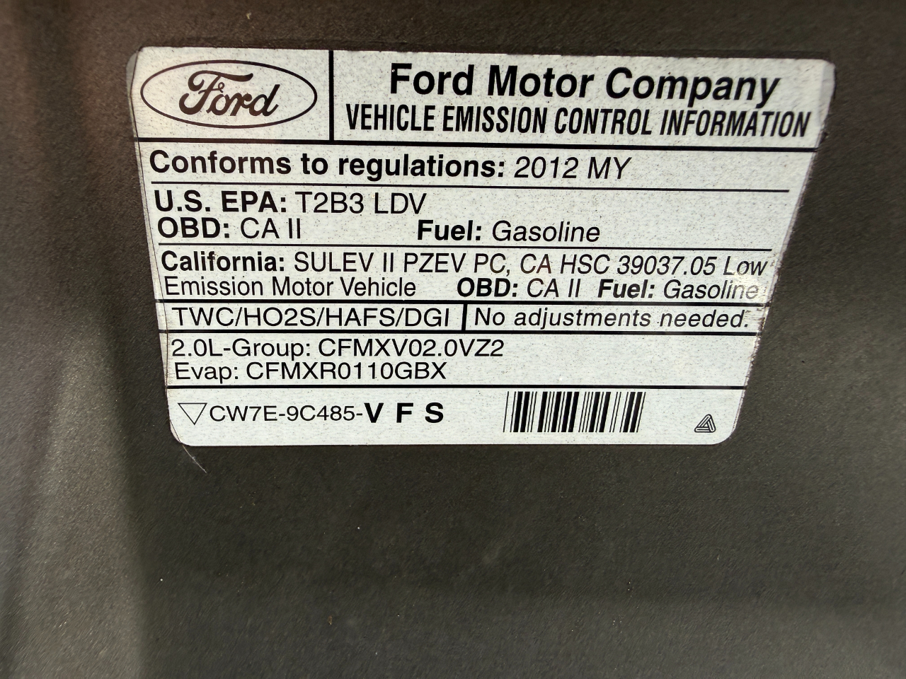 Ford Focus SE Sedan 2012