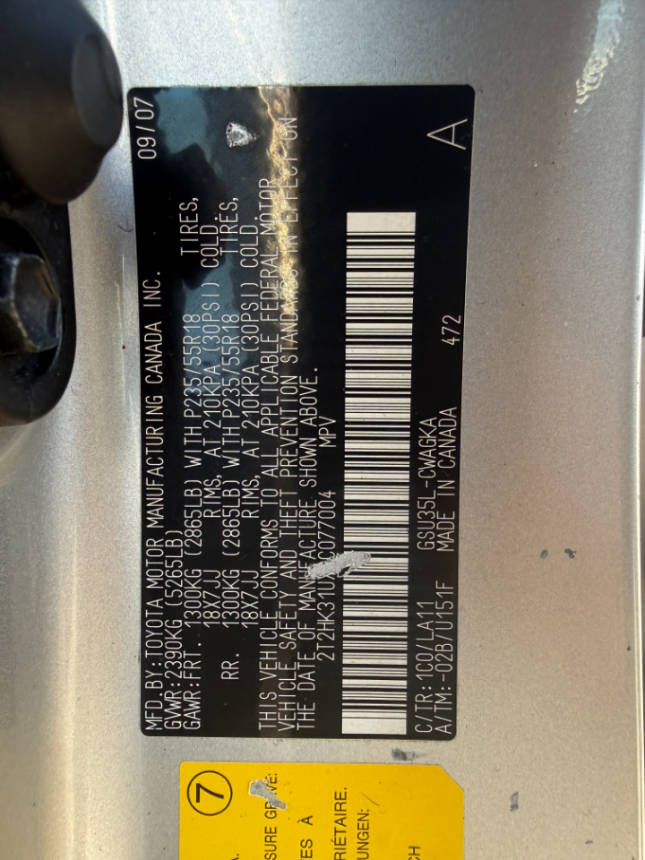 Lexus RX 350 AWD 2008