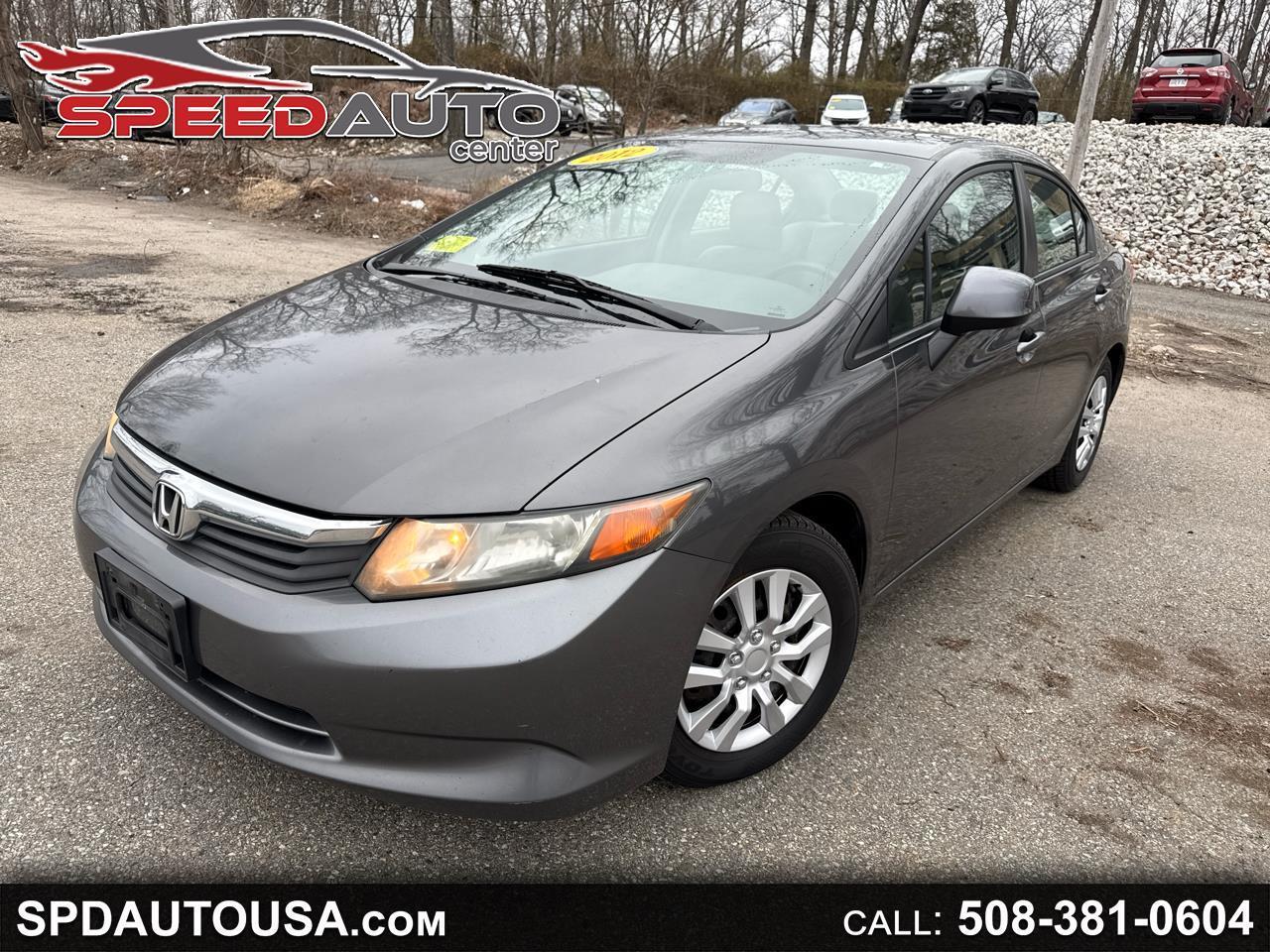 2012 Honda Civic LX Sedan 5-Speed MT