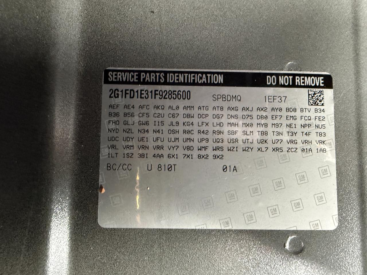 Chevrolet Camaro 1LT Coupe 2015