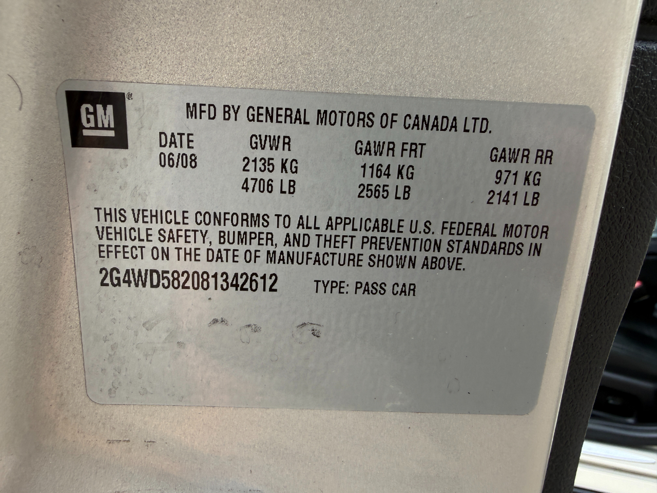 Buick LaCrosse CXL 2008