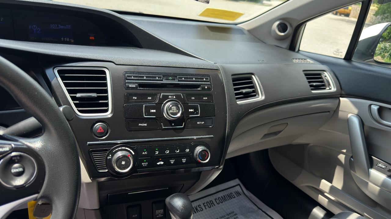 Honda Civic LX Coupe 5-Speed AT 2013