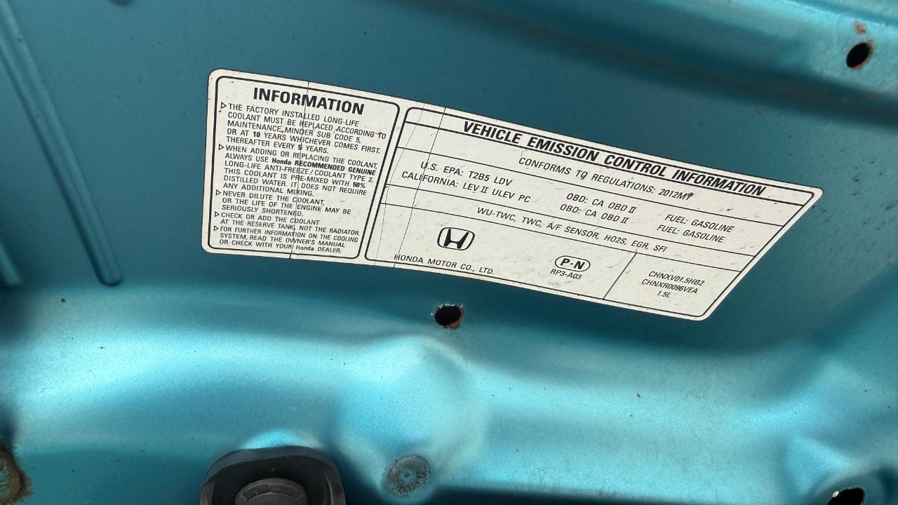 Honda Fit 5-Speed AT 2012