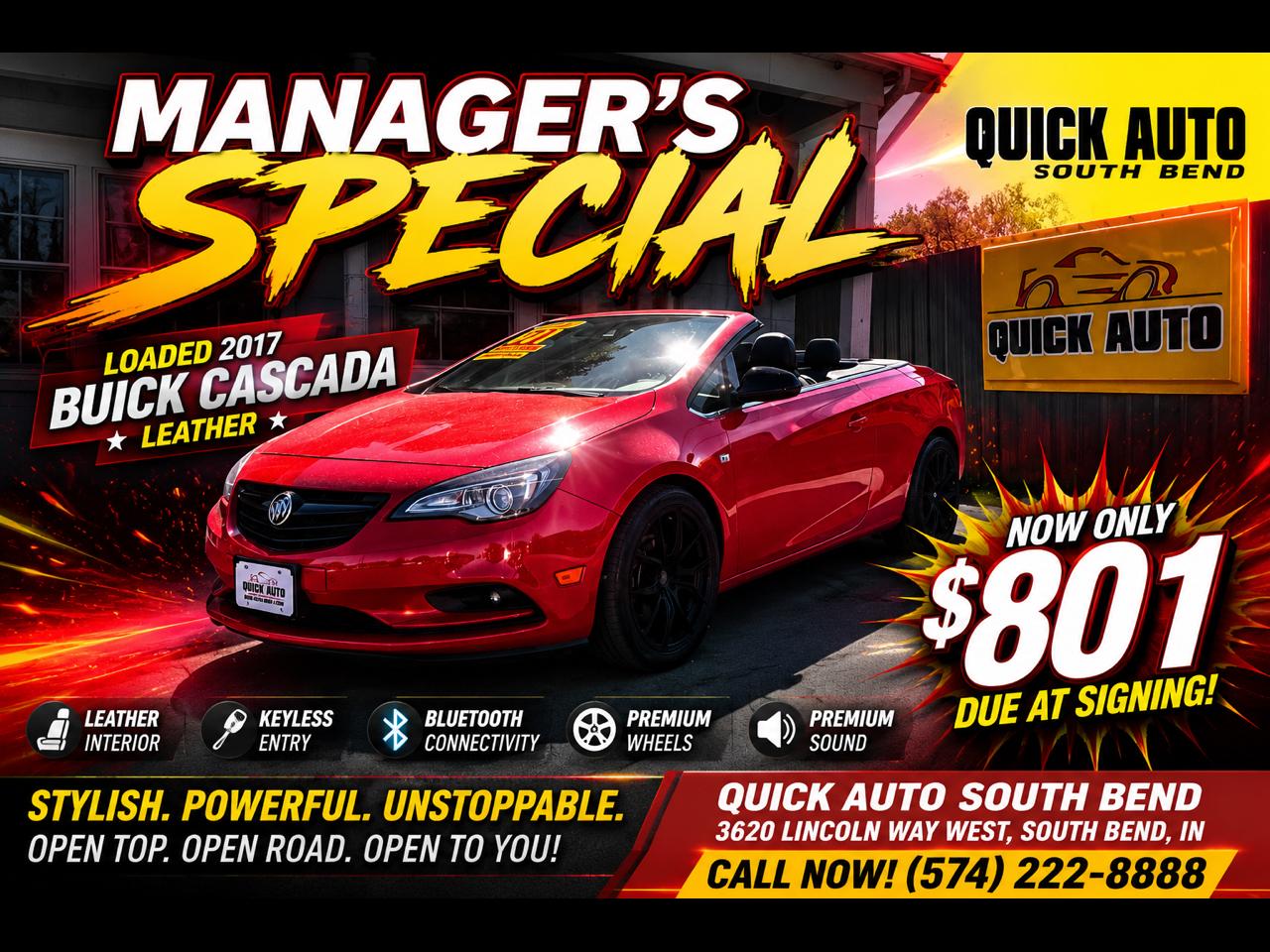 Buick Cascada 2dr Conv Sport Touring 2017