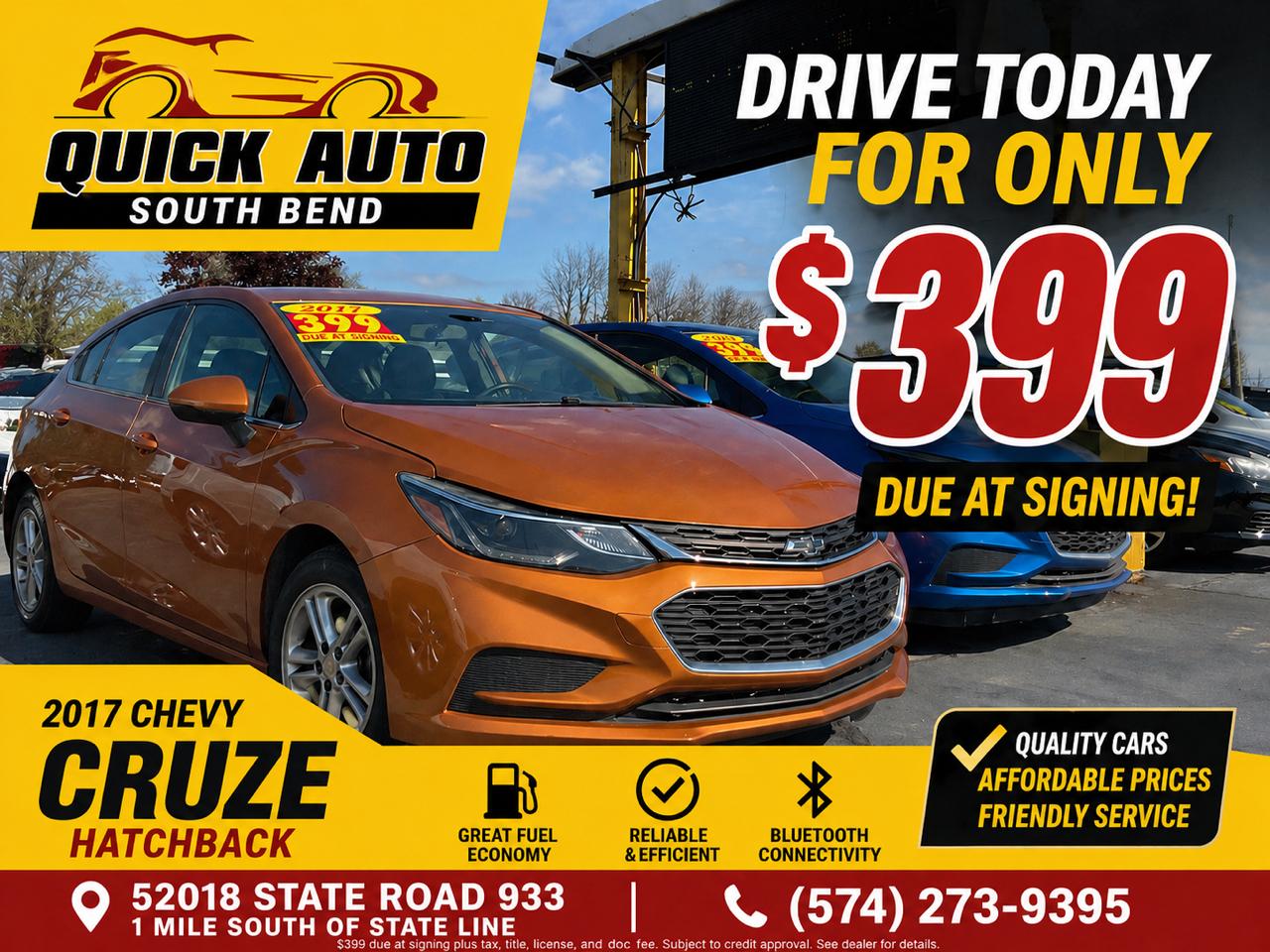 2017 Chevrolet Cruze 4dr HB 1.4L LT w/1SD