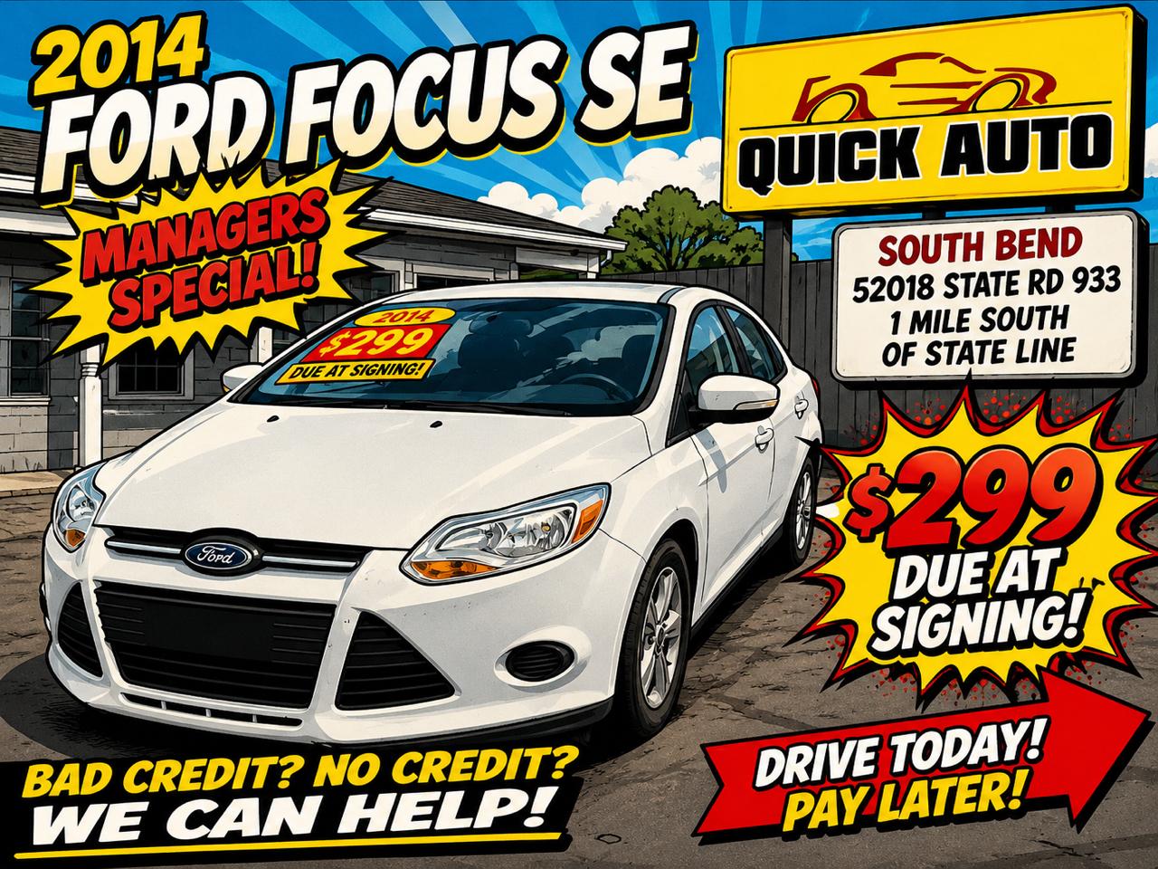 Ford Focus 4dr Sdn SE 2014