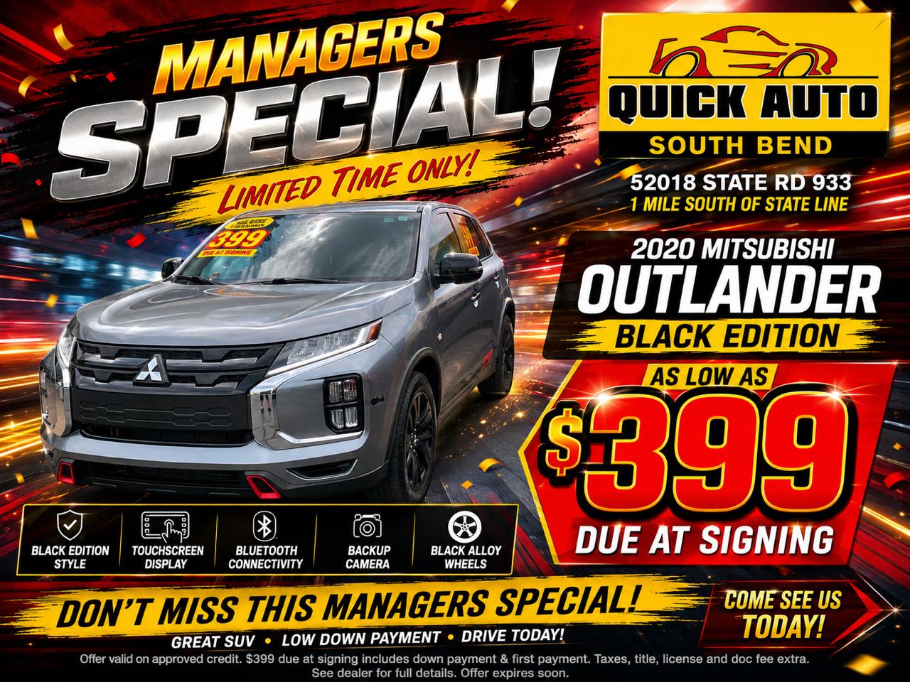 Mitsubishi Outlander Sport Black Edition 2.0 CVT 2020
