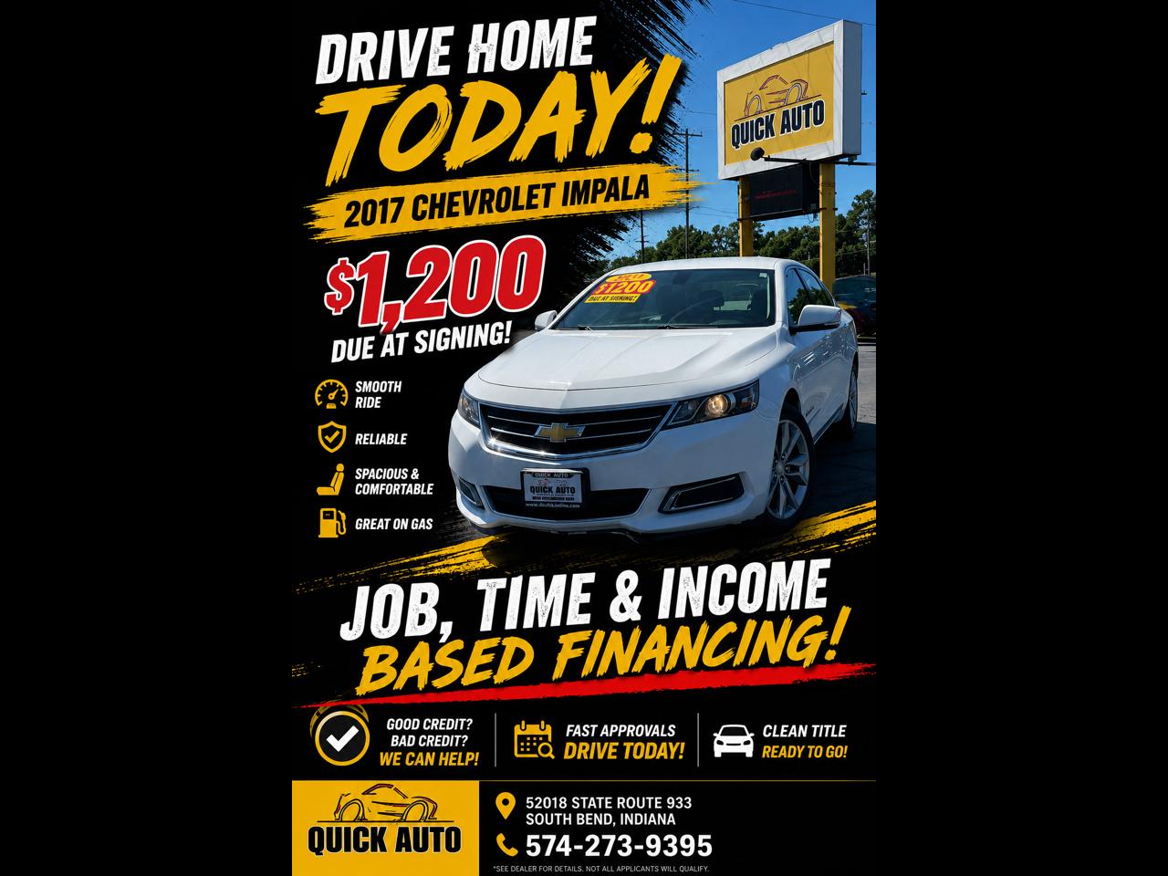 Chevrolet Impala 4dr Sdn LT w/1LT 2017