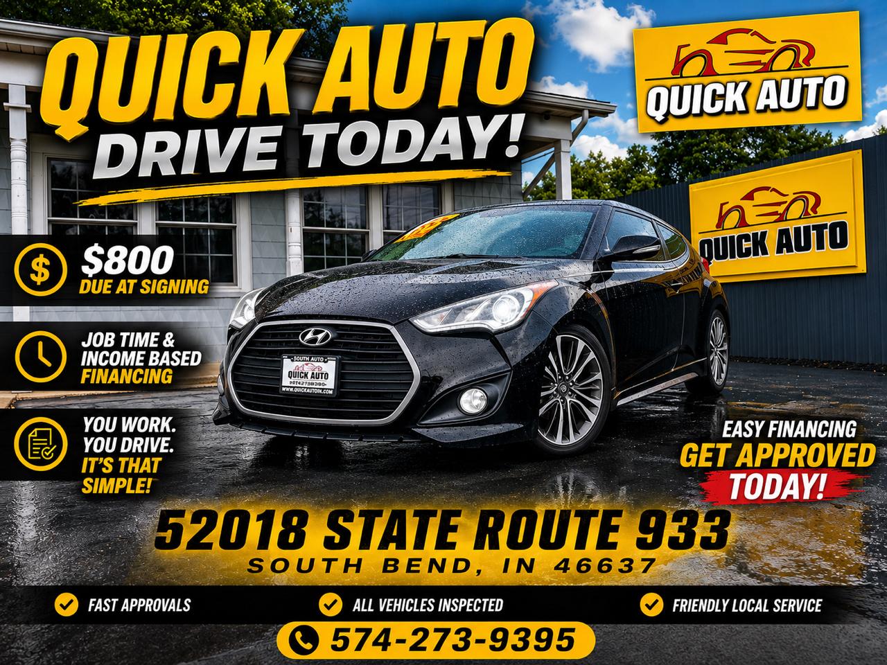 Hyundai Veloster 3dr Cpe Auto Turbo 2016
