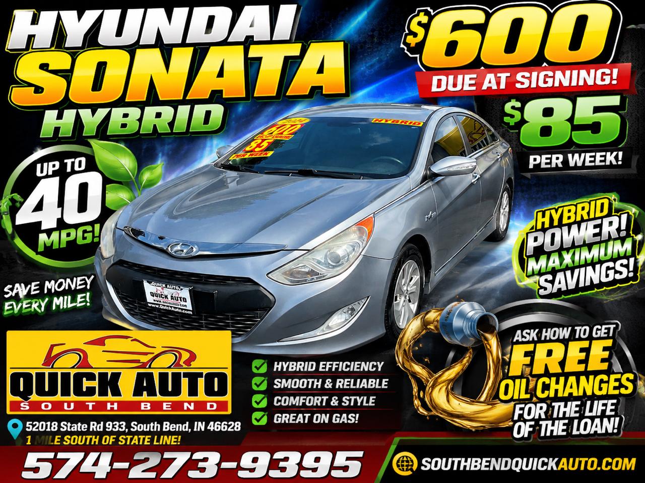 Hyundai Sonata Hybrid 4dr Sdn 2014