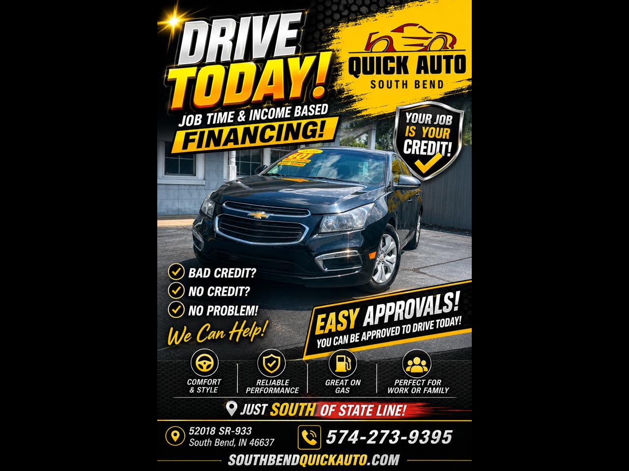 Chevrolet Cruze 4dr Sdn Auto 1LT 2015