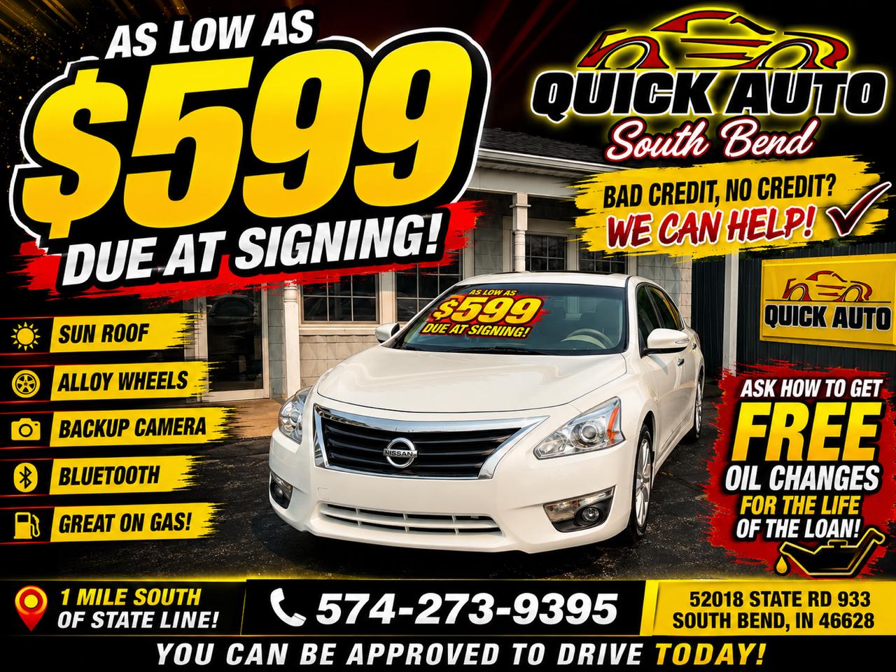 Nissan Altima 4dr Sdn I4 2.5 SL 2015