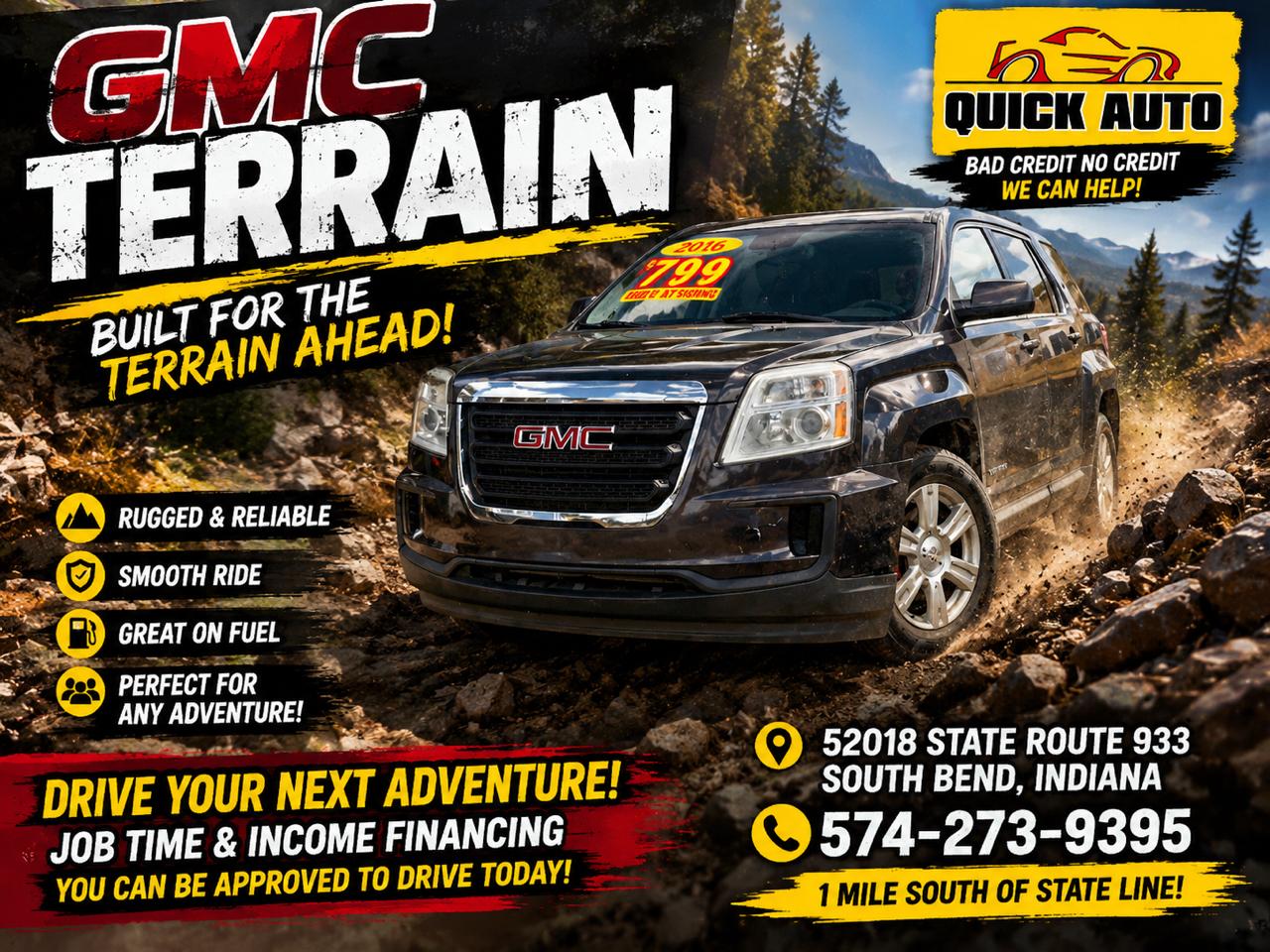 GMC Terrain AWD 4dr SLE w/SLE-1 2016