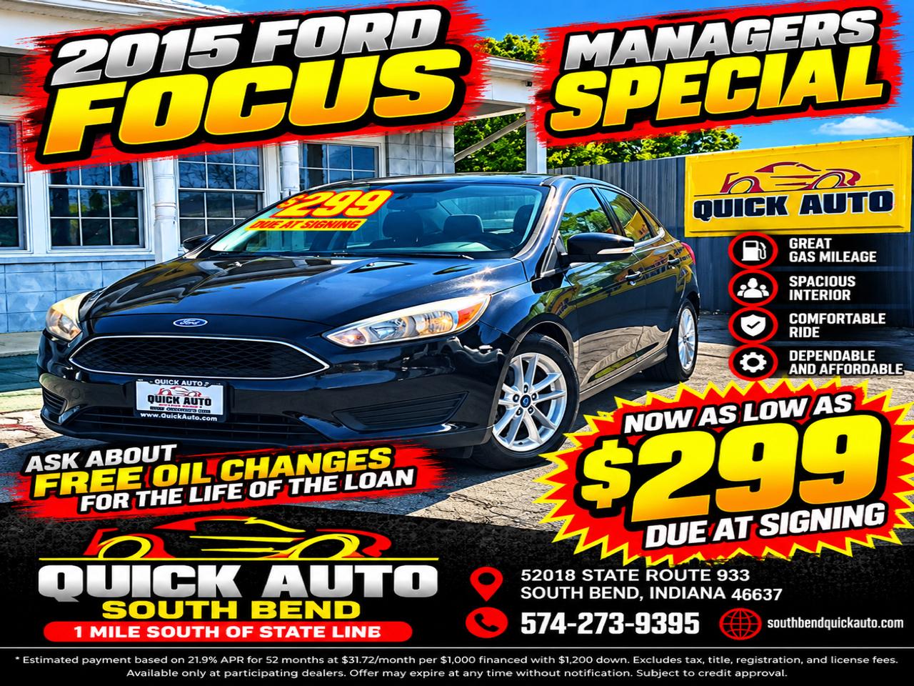 2015 Ford Focus 4dr Sdn SE