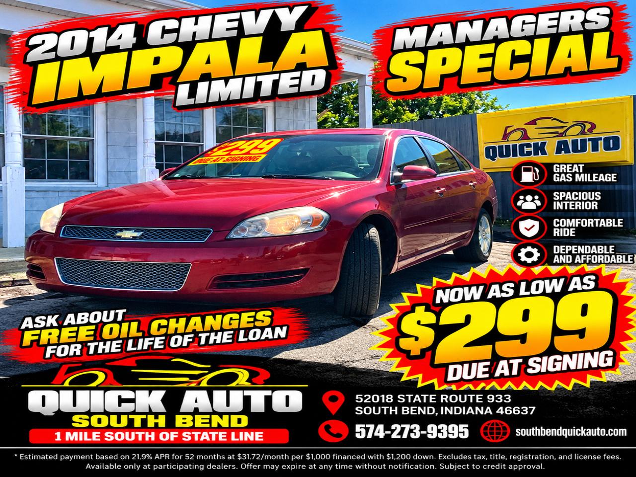 Chevrolet Impala Limited 4dr Sdn LT Fleet 2014