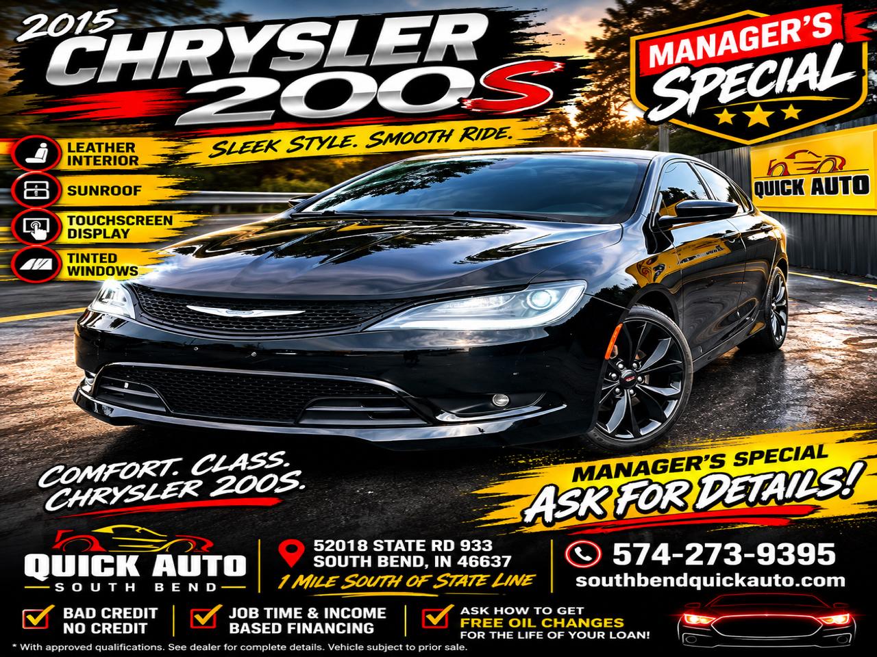 2016 Chrysler 200 4dr Sdn S FWD