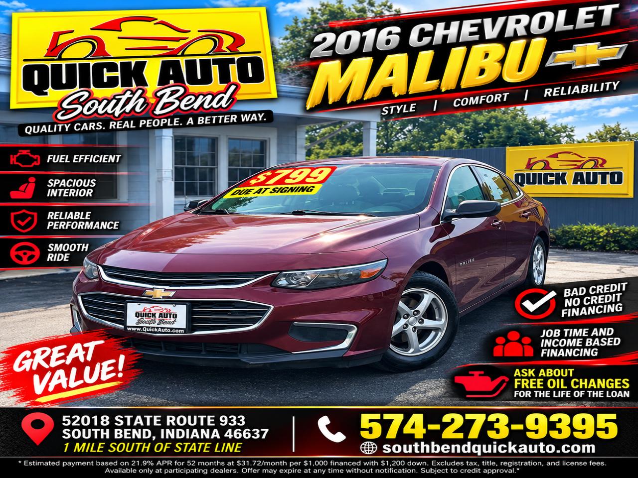 Chevrolet Malibu 4dr Sdn LS w/1LS 2016