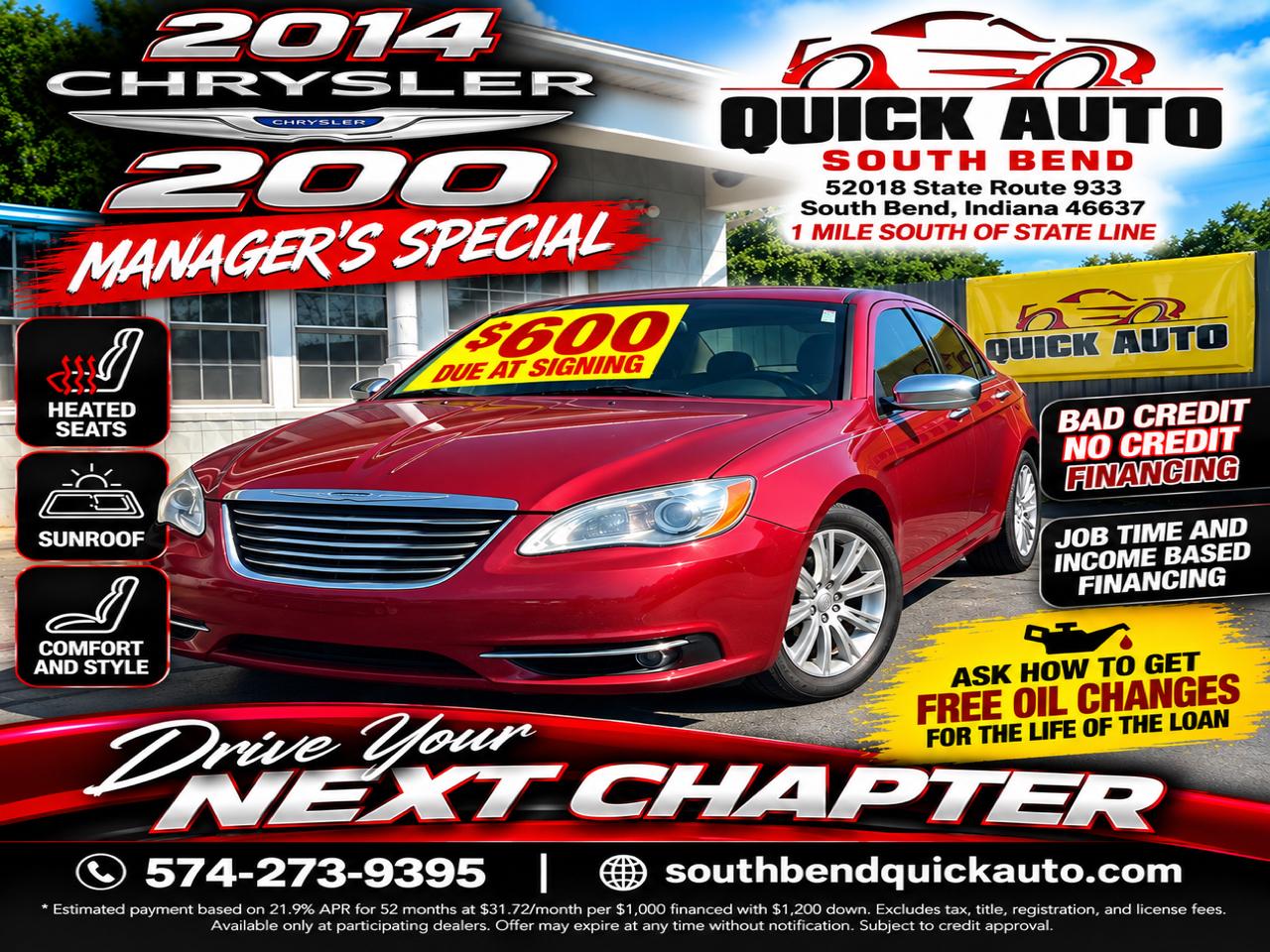 Chrysler 200 4dr Sdn Limited 2014
