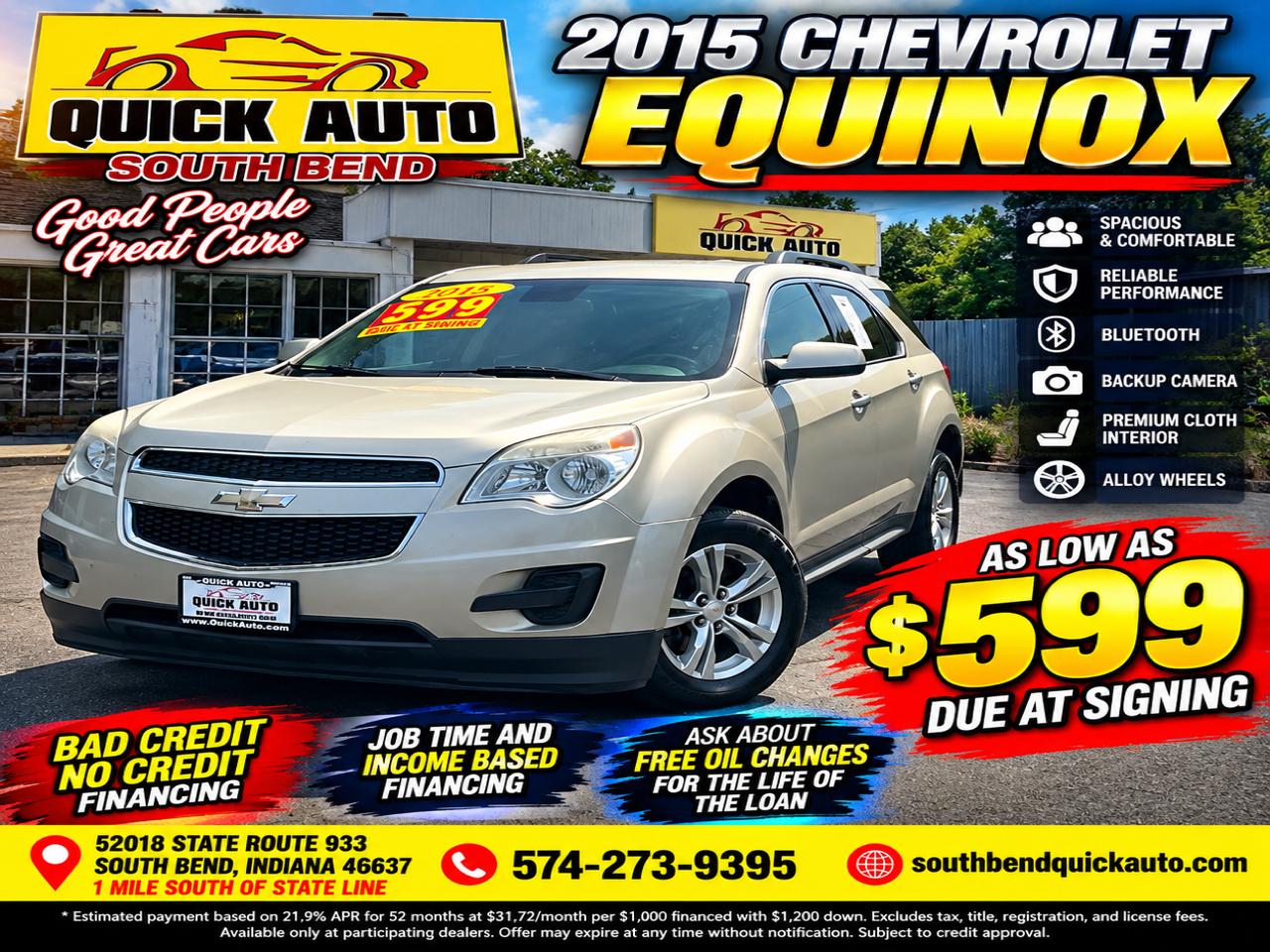 Chevrolet Equinox FWD 4dr LT w/1LT 2015
