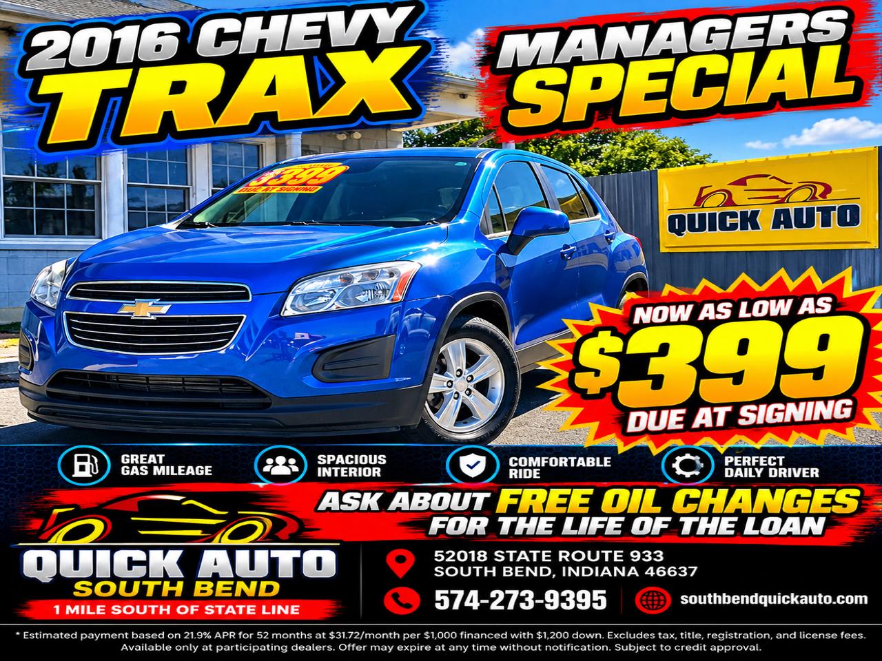 2016 Chevrolet Trax AWD 4dr LS w/1LS