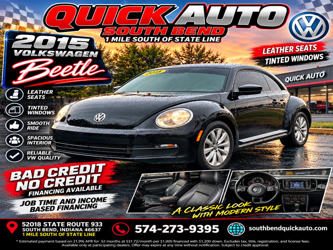 Volkswagen Beetle Coupe 2dr Auto 1.8T PZEV 2015
