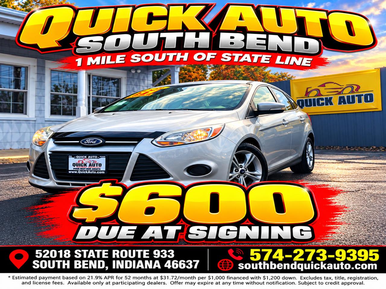 Ford Focus 4dr Sdn SE 2014