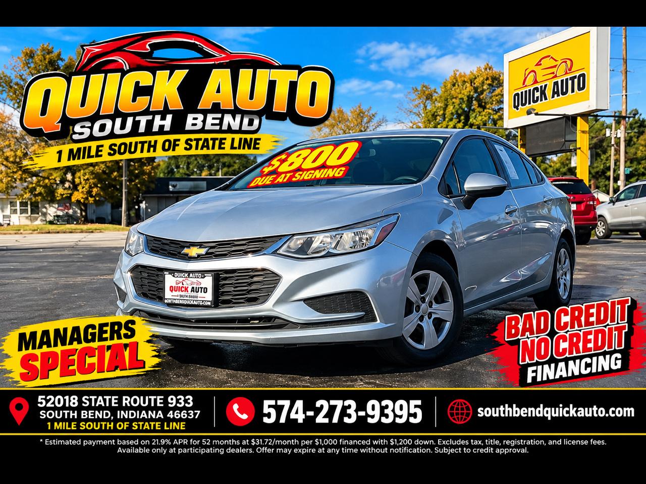 Chevrolet Cruze 4dr Sdn 1.4L LS w/1SB 2017
