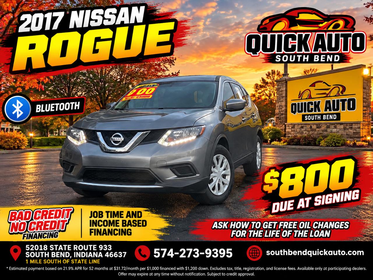 Nissan Rogue FWD 4dr S 2016