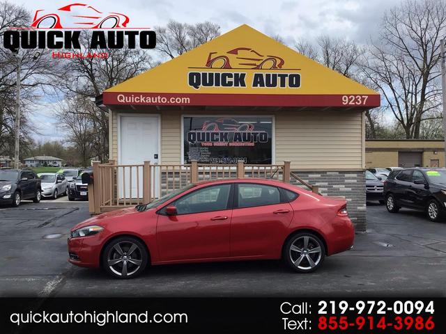 Red 2015 Dodge Dart GT FWD Sedan Front-Wheel Drive Automatic