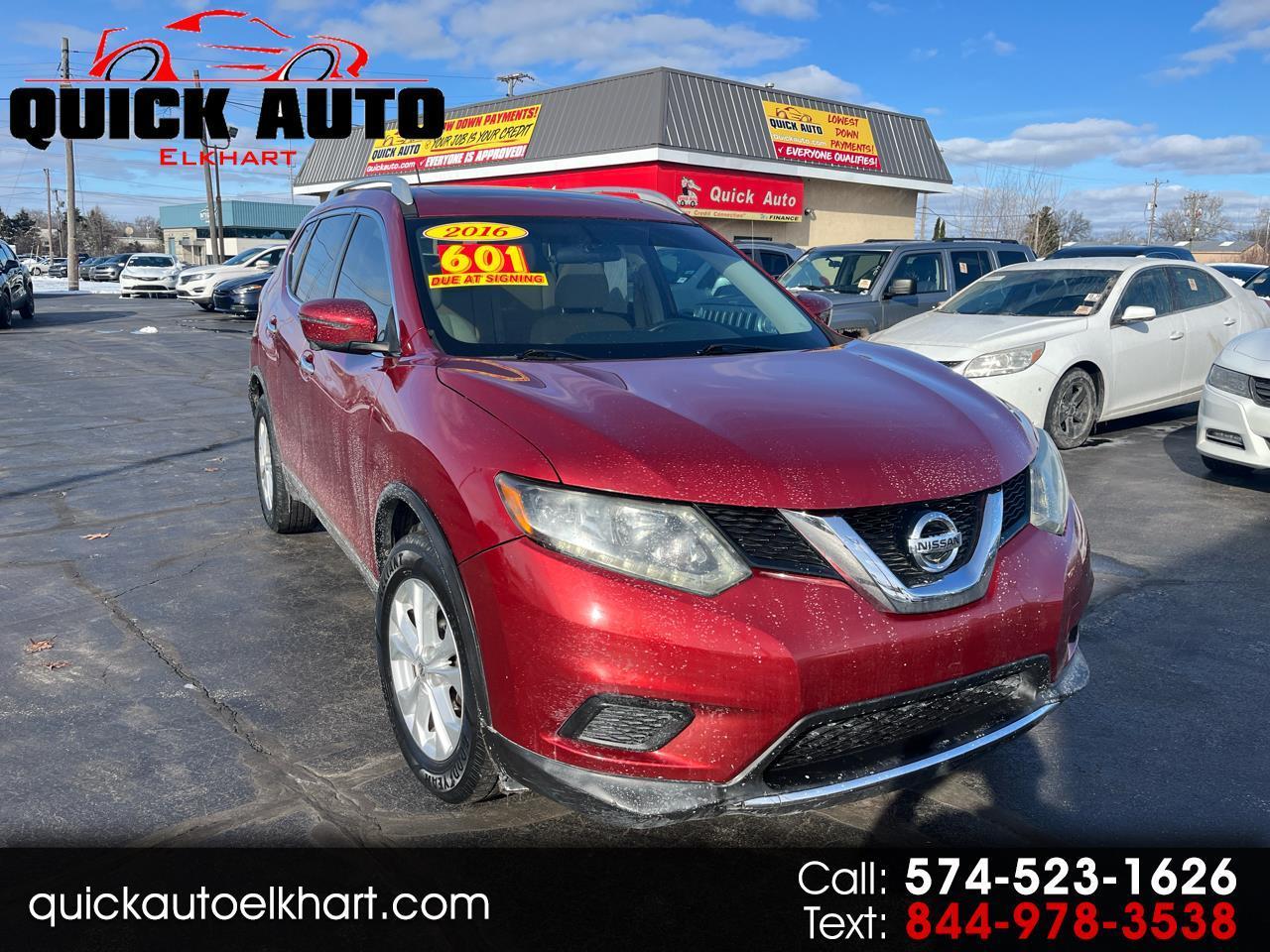 2016 Nissan Rogue FWD 4dr SV