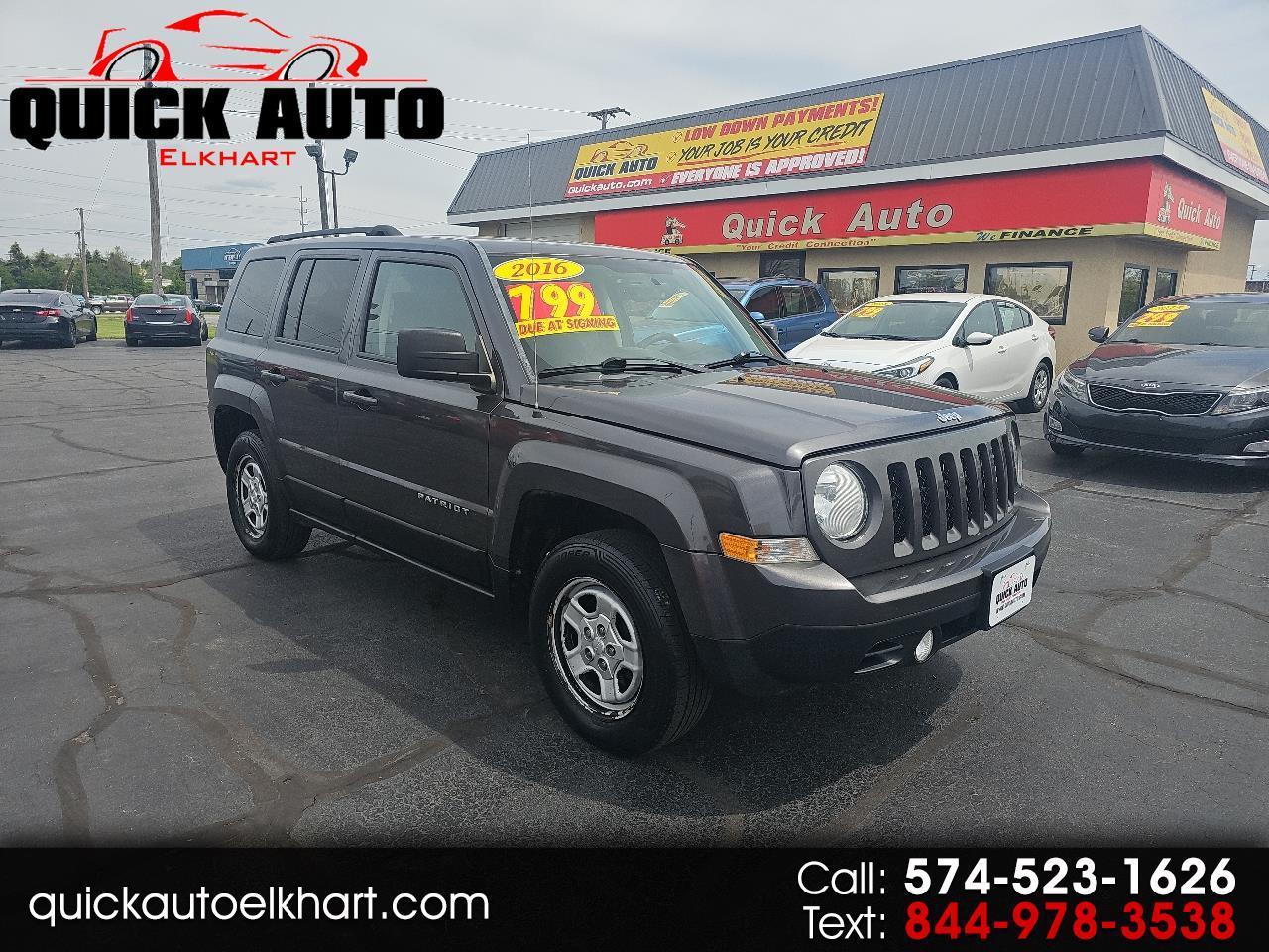 Jeep Patriot 4WD 4dr Sport 2016