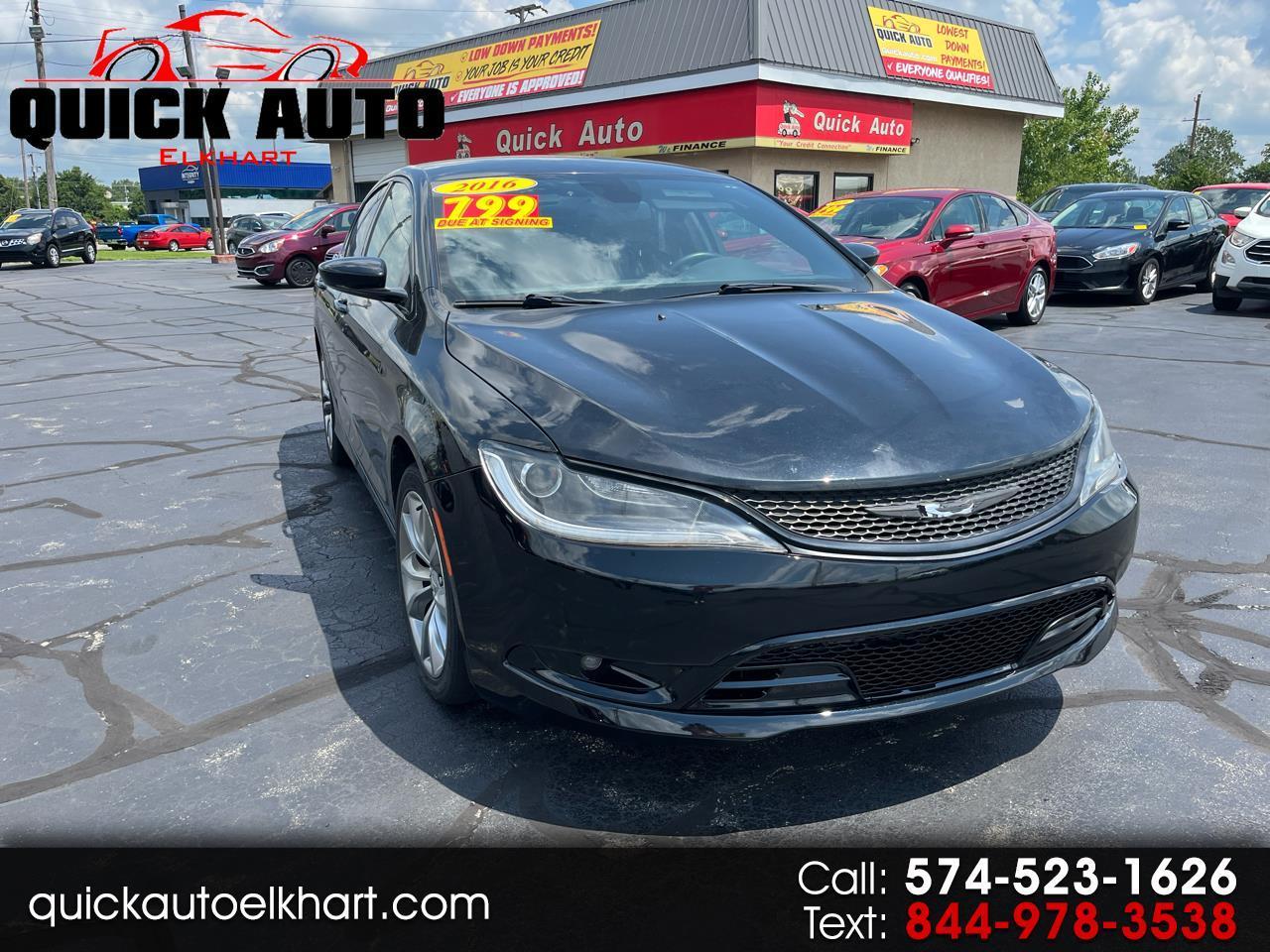 Chrysler 200 4dr Sdn S FWD 2016