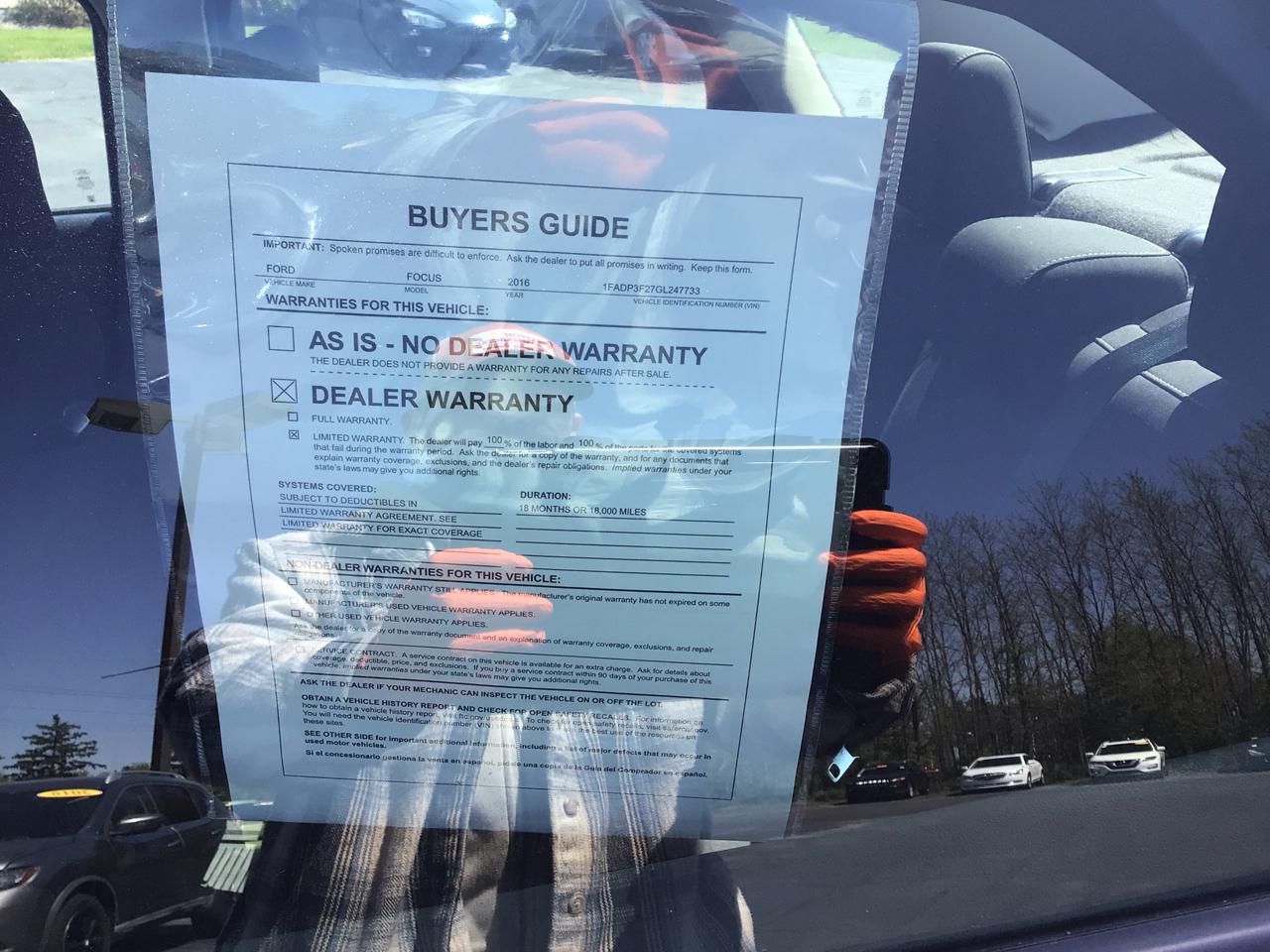 Ford Focus 4dr Sdn SE 2016