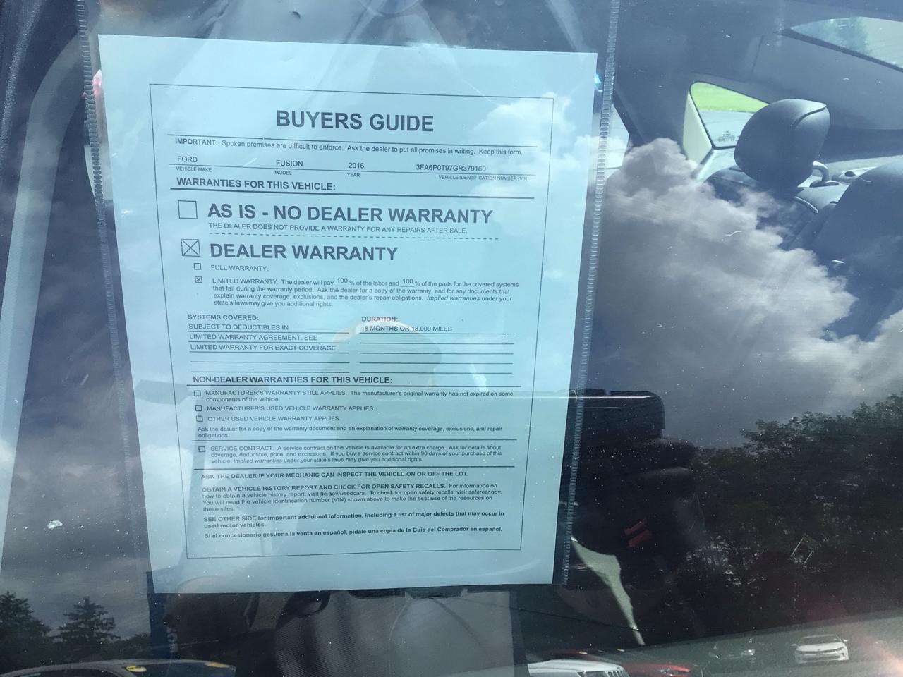 Ford Fusion 4dr Sdn SE AWD 2016