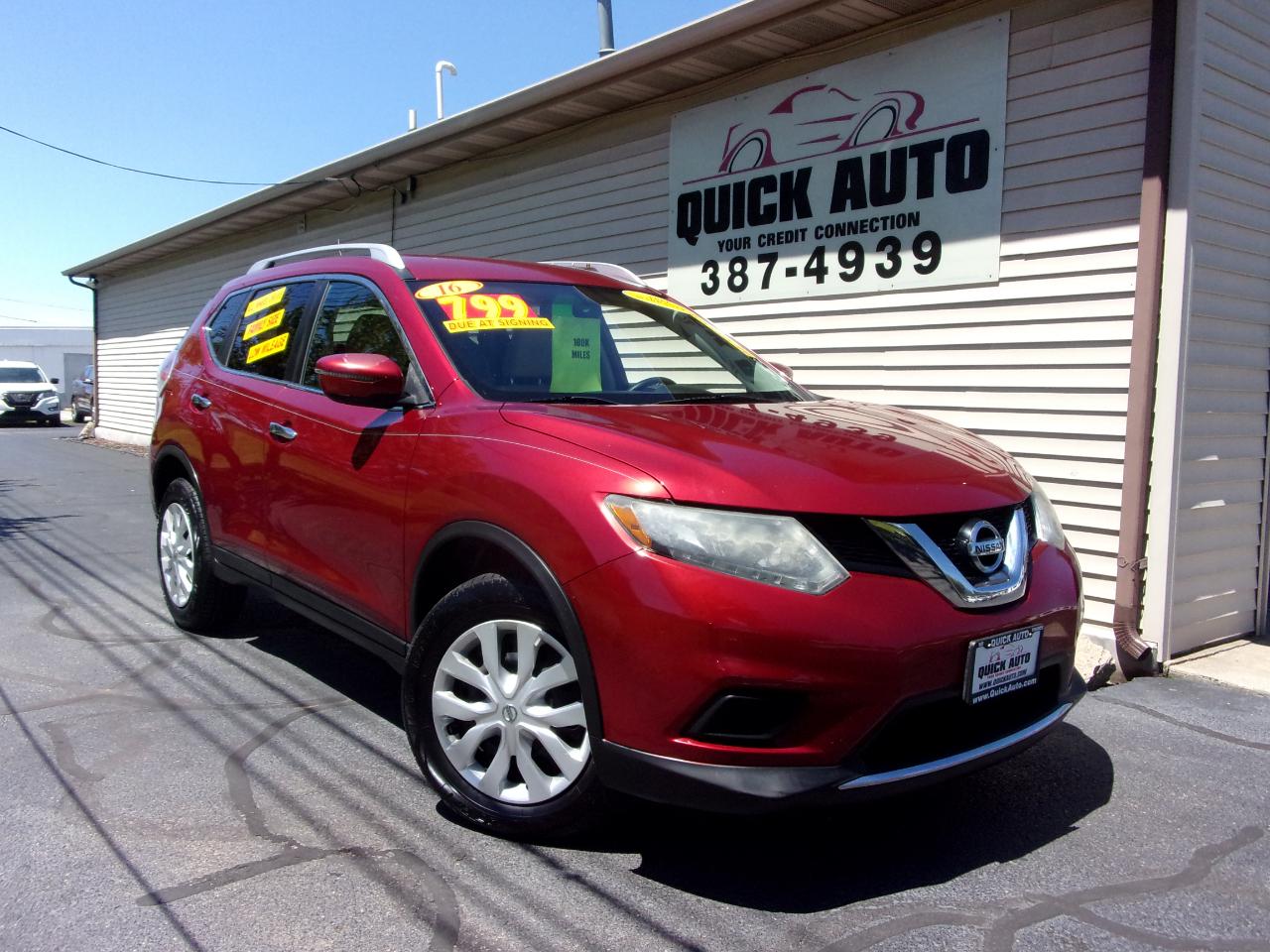 Nissan Rogue AWD 4dr S 2016