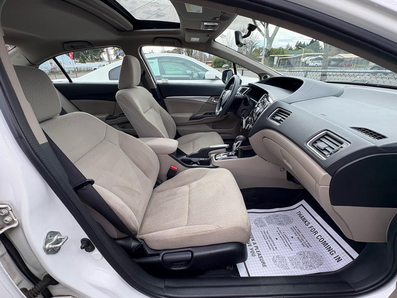 Honda Civic EX Sedan 5-Speed AT 2013