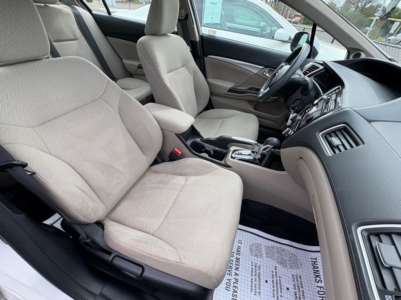 Honda Civic EX Sedan 5-Speed AT 2013