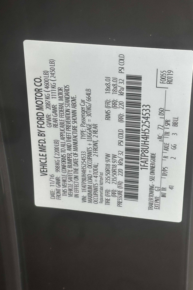 Ford Mustang EcoBoost Premium Convertible 2017