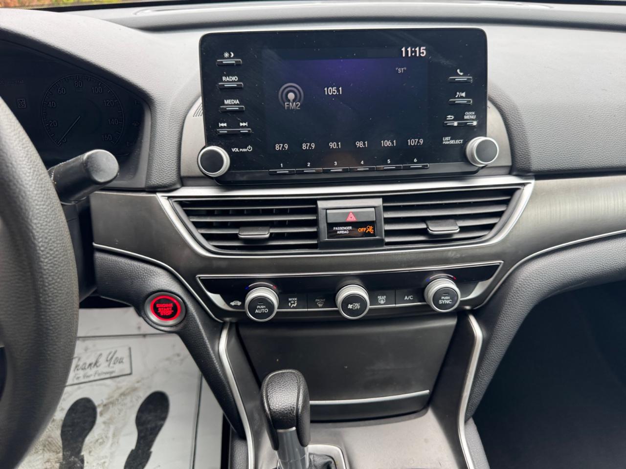 Honda Accord Sedan LX 1.5T CVT 2019