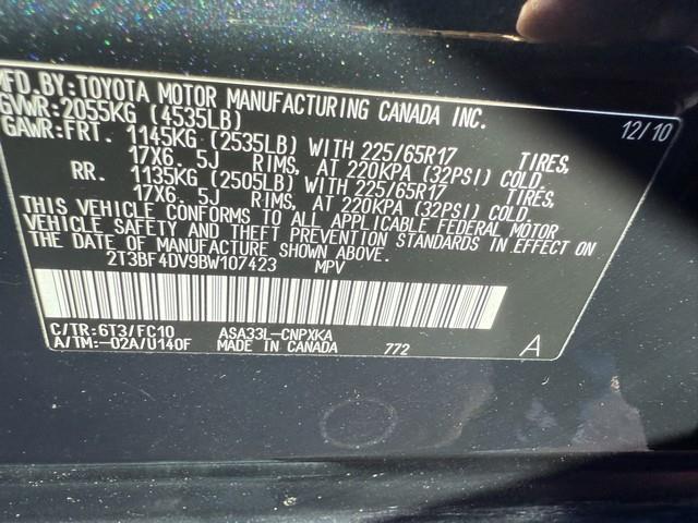 Toyota RAV4 Base I4 4WD 2011 Toyota RAV4 Base I4 4WD 2011