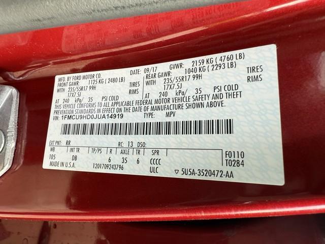 Ford Escape SEL 4WD 2018